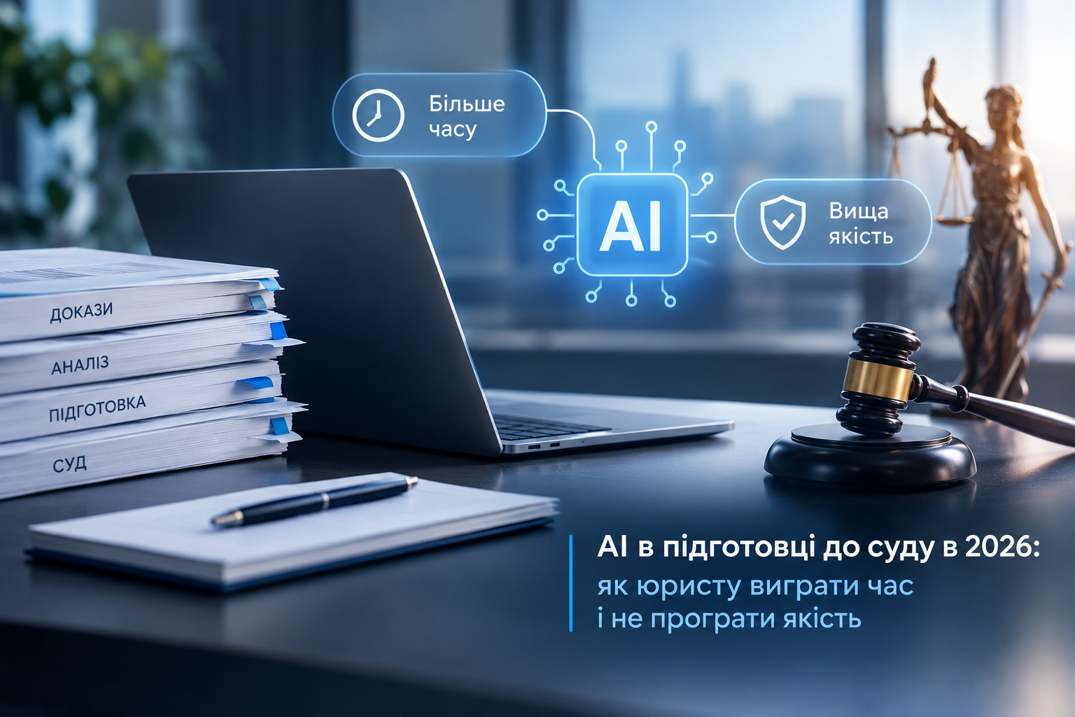 АІ в подготовке к суду в 2026: как юристу выиграть время и не проиграть качество
